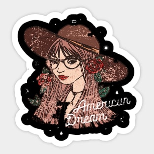 American Dream Girl Sticker